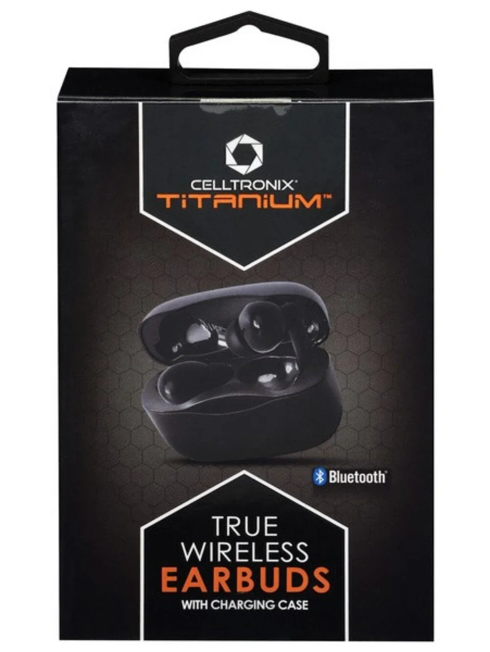 Celltronix Titanium True Wireless Earbuds in Black with Charging Case